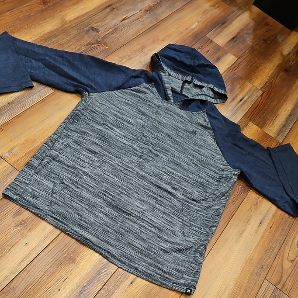Hurley Other - Hurley Blue and Gray hooded long sleeve